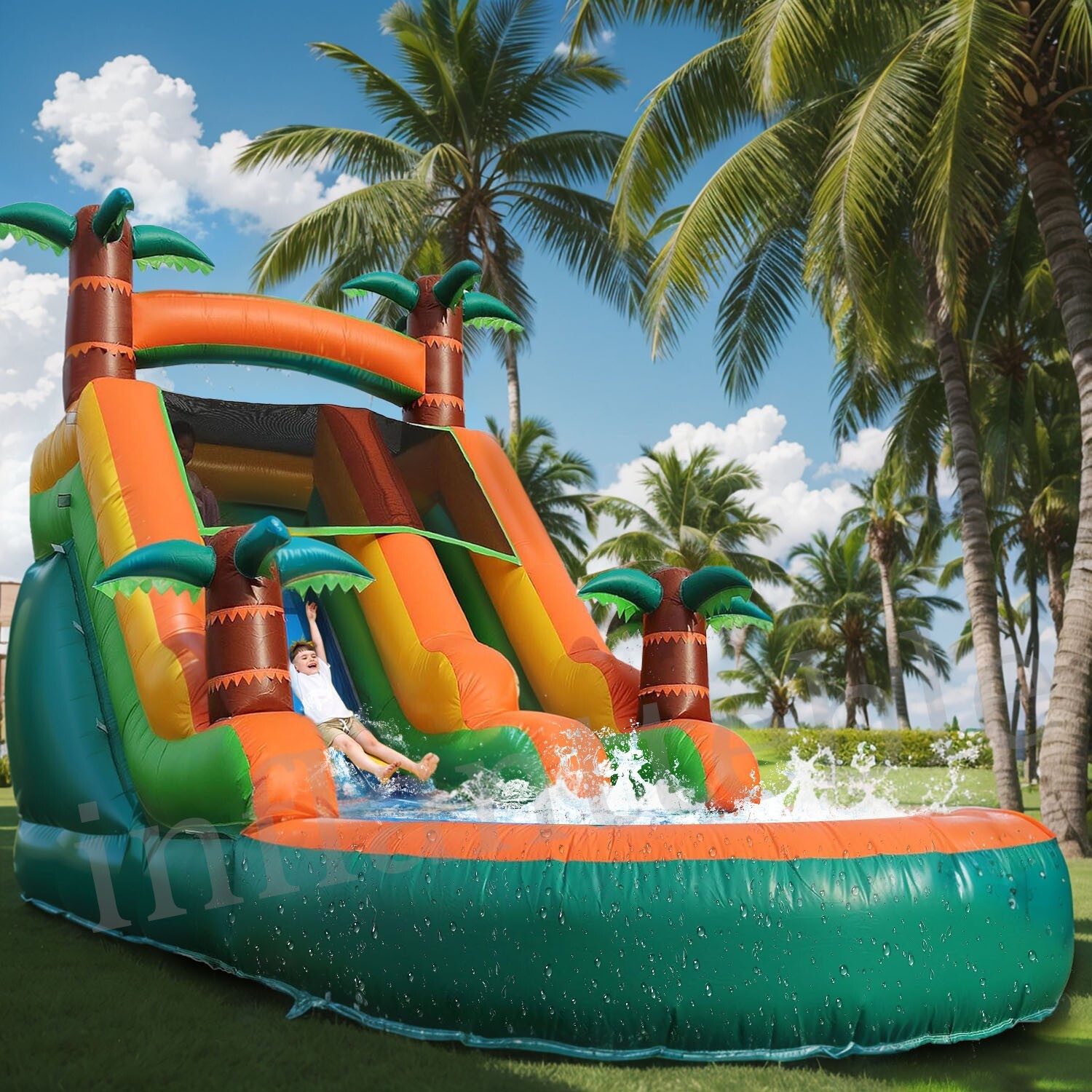 Summer Tropical Waterslide 12 foot rental Maryland